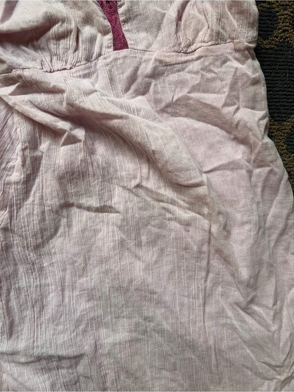Free People Pale Pink Lace-Trim Slip Dress - Picture 7 of 11